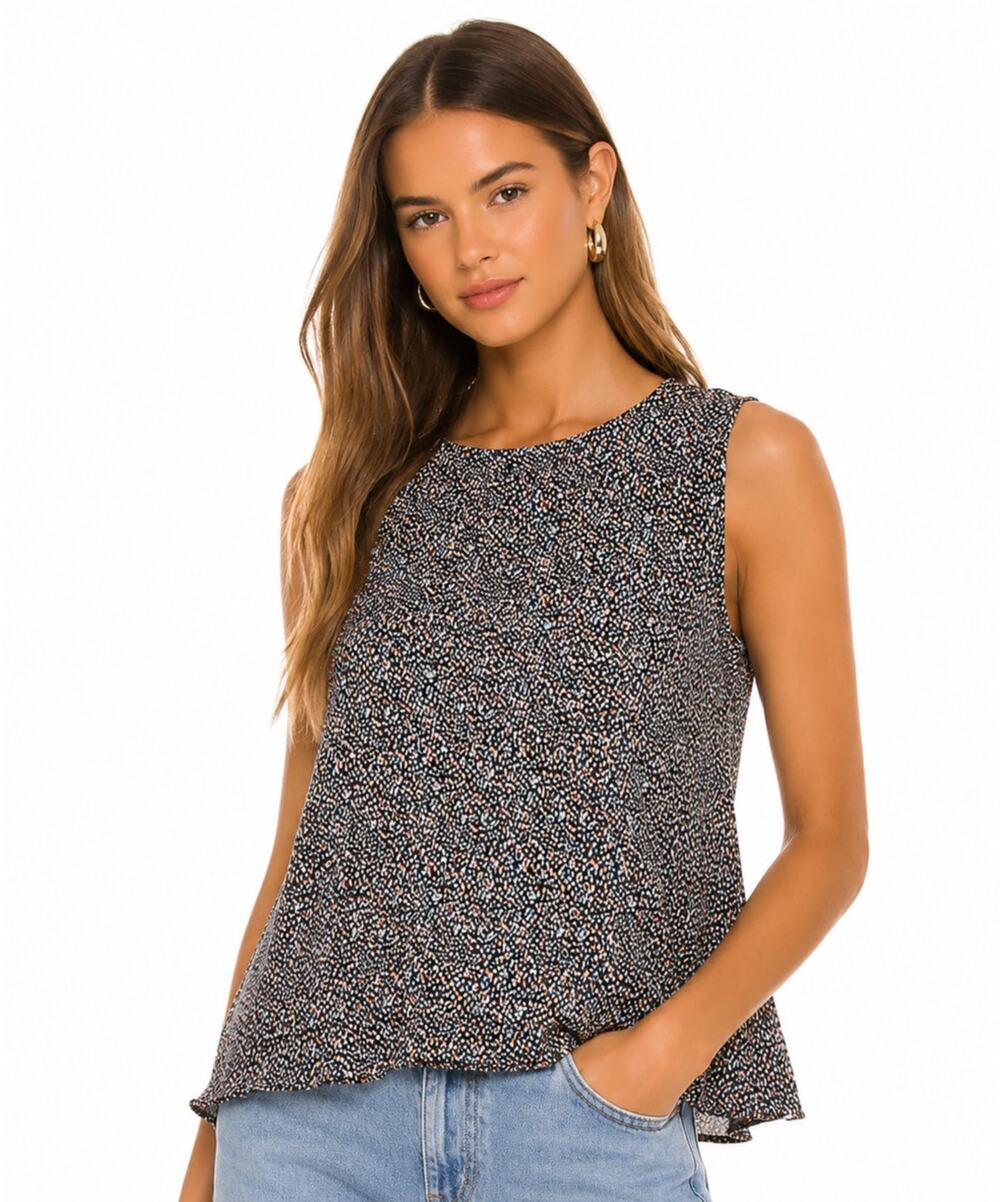 Notations Speckled Sleeveless Loose Fit Top Multicolor EUC Size Small